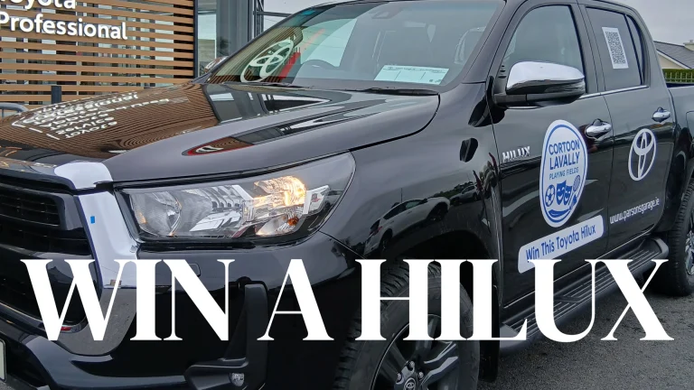 Toyota Hilux giveaway fundraiser for Cortoon Lavally Playing Fields managed by JEL Marketing